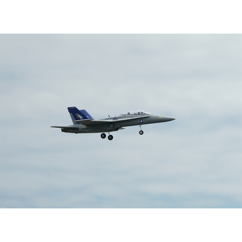 XFLY TWIN 40MM F-18 EDF 705MM JET Gris 