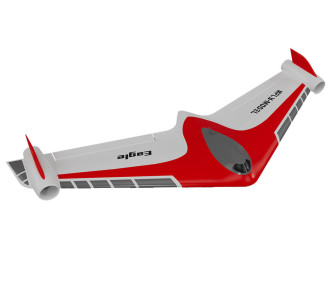 XFLY EAGLE 40mm EDF FLYING WING avec gyro - rouge 