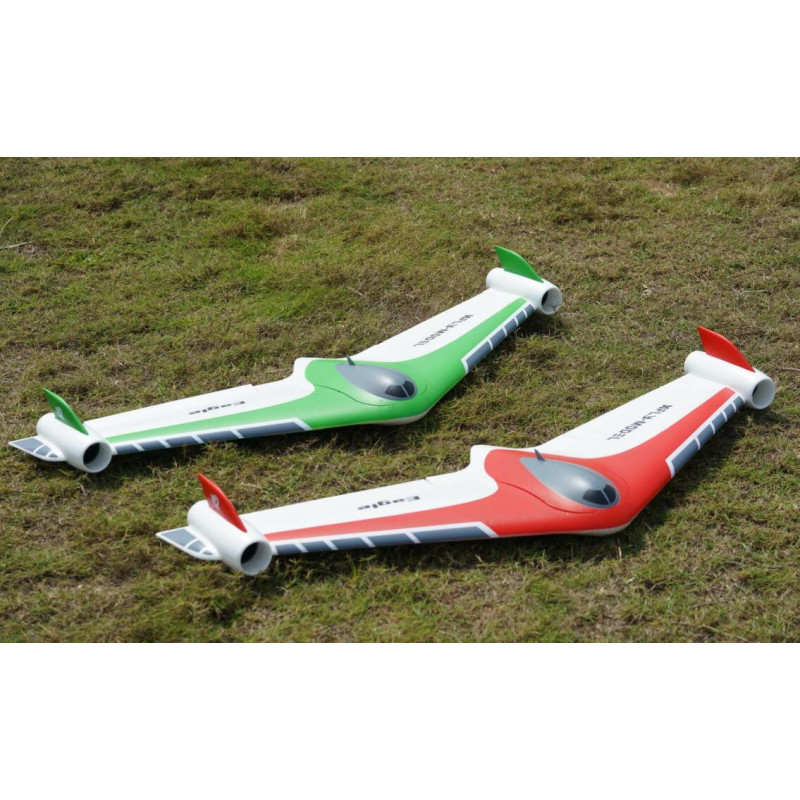 XFLY EAGLE 40mm EDF FLYING WING avec gyro - rouge 