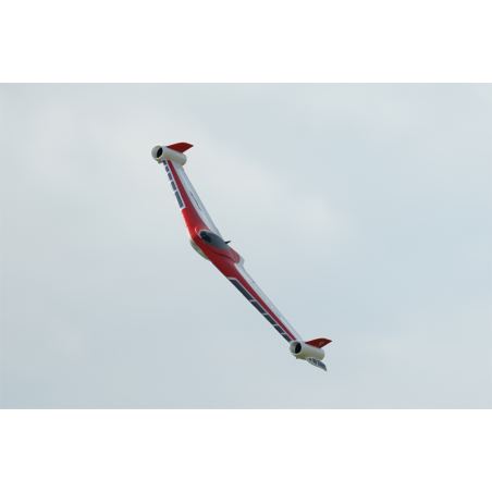 XFLY EAGLE 40mm EDF FLYING WING avec gyro - rouge 
