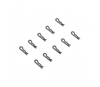Piezas de repuesto para coches RC - ARRMA AR320209 Body Clip Negro Pequeño (10) - FLASH RC