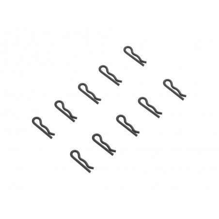 Spare parts for RC cars - ARRMA AR320209 Body Clip Black Small (10) - FLASH RC