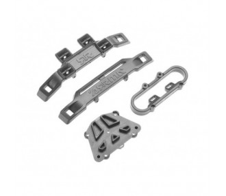ARRMA AR320251 Front/Rear Bumper Set Nero - FLASH RC