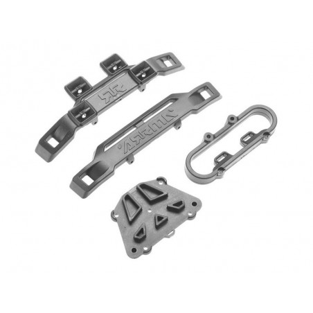 Ricambi per auto RC - ARRMA AR320251 Set paraurti anteriore/posteriore Nero - FLASH RC
