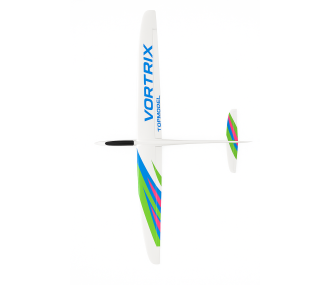 Motoplaneur Vortrix Topmodel Blanc, Vert, Bleu Rose, env. 1,5m - FLASH RC