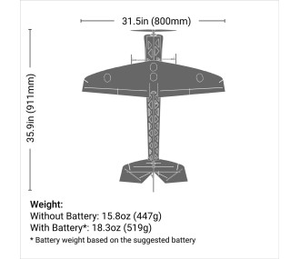E-flite 4-Site 3D FF 800mm PNP 2