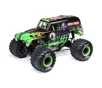 Mini LMT Grave Digger 2S 4x4 RTR Monster Truck brushed (batterie et chargeur inclus), vert,1/18 2