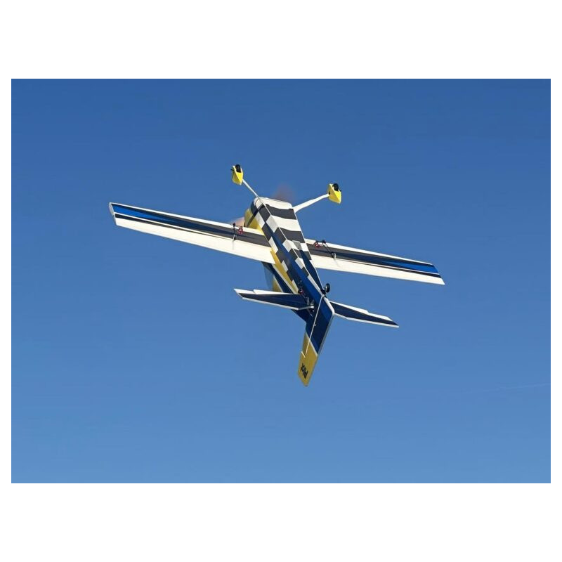 Avion Voltige Pilot RC - EDGE 540 (1.0m), Jaune, Bleu, gris - FLASHRC