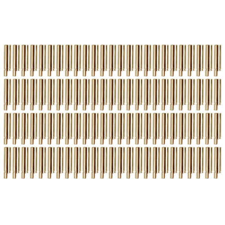 Contact plaqué or Ø 4,0 mm, à souder, semi-ouvert, 100 prises | Yuki AM-606-100F