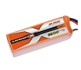 Batterie Maniax eXtreme lipo22.2V 3600mAh 80C 