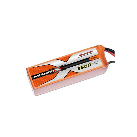 Batterie Maniax eXtreme lipo22.2V 3600mAh 80C 