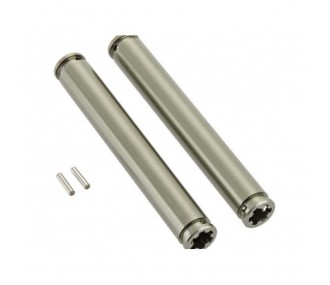 Piezas de repuesto para coches RC - ARRMA AR310747 Slider Driveshaft 80mm Gun Metal (2) - FLASH RC