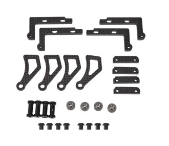 Serpent I Battery mount set carbon SRX8 GTE (SER601311)  2