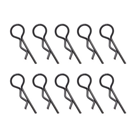 Autres accessoires pour voitures RC - Clips carrosserie 1/10eme rouge anodisés (sachet de 10pcs) - Hobbytech - FLASH RC