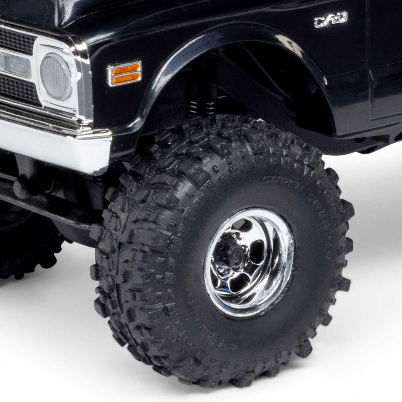 1/30 SCX30 Chevrolet K10 4X4 RTR Brushed Rock Crawler (Batterie & Chargeur inclus), noir