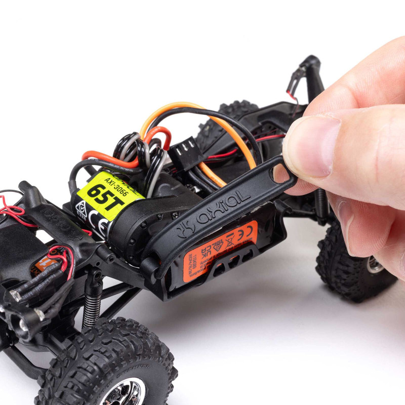 1/30 SCX30 Chevrolet K10 4X4 RTR Brushed Rock Crawler (Batterie & Chargeur inclus), noir