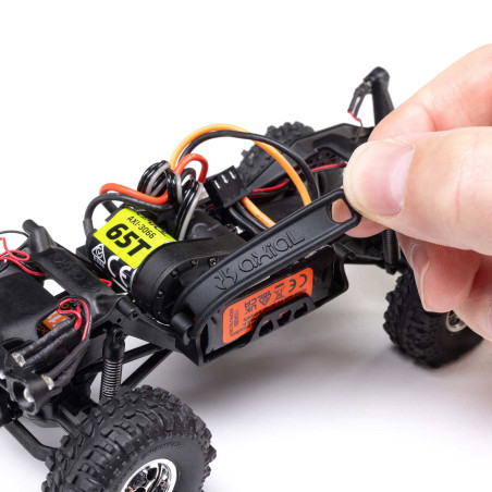 1/30 SCX30 Chevrolet K10 4X4 RTR Brushed Rock Crawler (Batterie & Chargeur inclus), noir