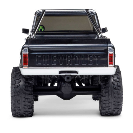1/30 SCX30 Chevrolet K10 4X4 RTR Brushed Rock Crawler (Batterie & Chargeur inclus), noir