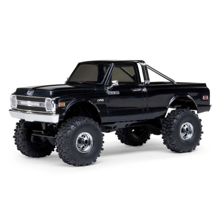 1/30 SCX30 Chevrolet K10 4X4 RTR Brushed Rock Crawler (Batterie & Chargeur inclus), noir