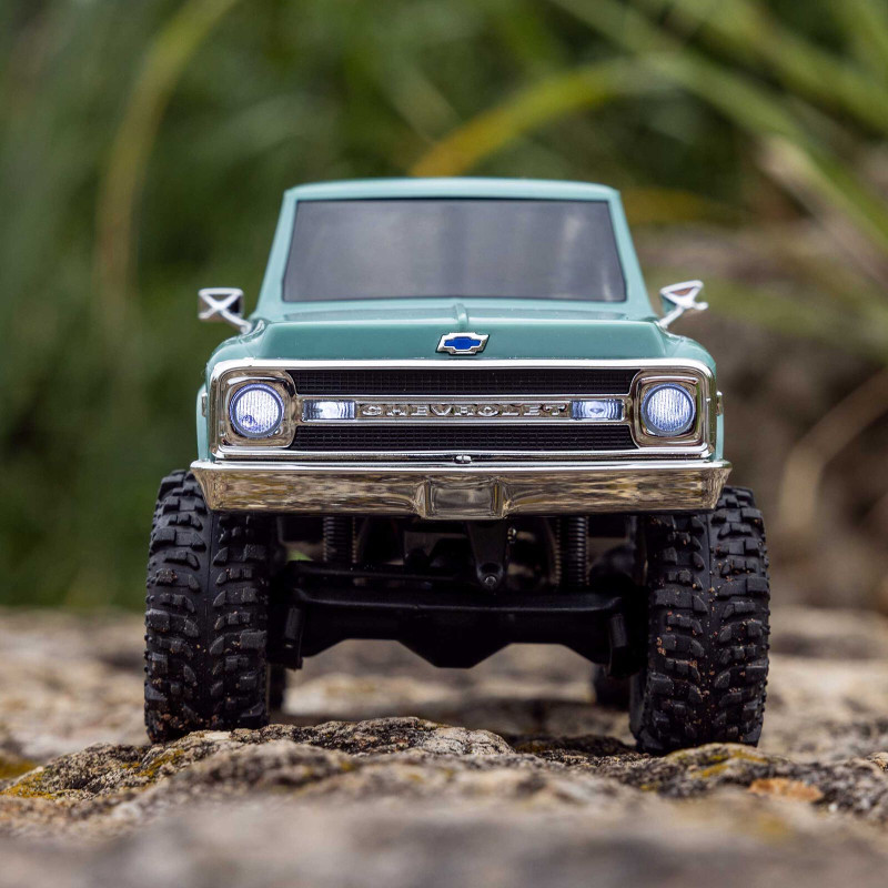 1/30 SCX30 Chevrolet K10 4X4 RTR Brushed Rock Crawler (Batterie & Chargeur), Vert