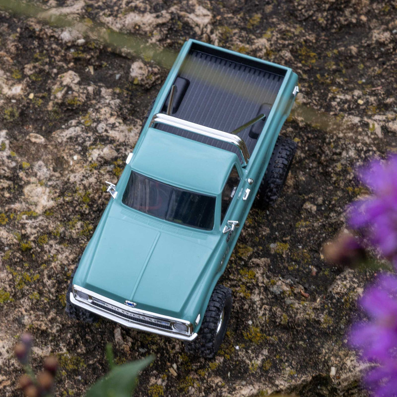 1/30 SCX30 Chevrolet K10 4X4 RTR Brushed Rock Crawler (Batterie & Chargeur), Vert