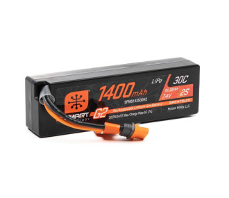 Spektrum Accu lipo 7.4v 1400mAh 2S 30C IC2 G2 SPMX142S30H2 - FLASHRC