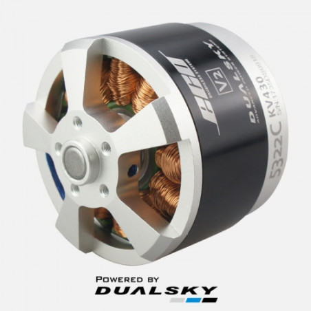 Moteur Dualsky Eco 5322C V2 (510g, 380kv, 2160W)