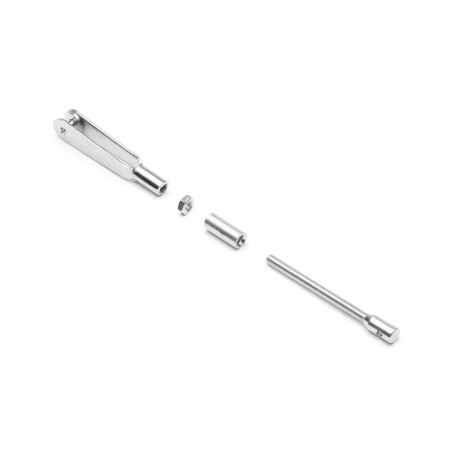 Set chapes et tendeurs pour câbles M2, 4 pièces - Kavan