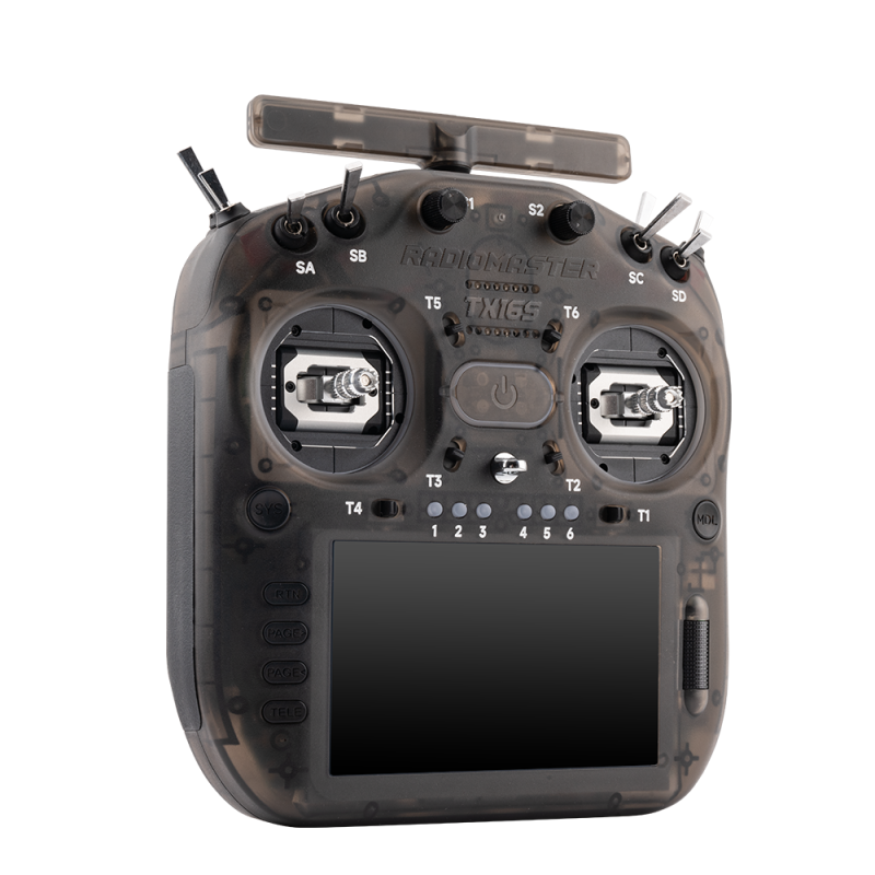 Radiomaster TX16S MK3 V6 Version Standard - couleur charcoal (transparent)- Manche effet hall