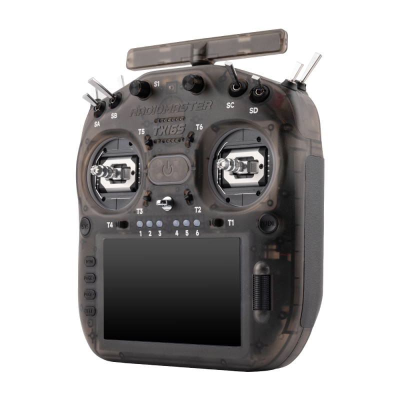 Radiomaster TX16S MK3 V6 Version Standard - couleur charcoal (transparent)- Manche effet hall
