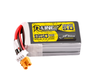Batterie Lipo Tattu R-Line Version 5.0 850mAh 3S 11.1V 150C  avecprise XT30U-F