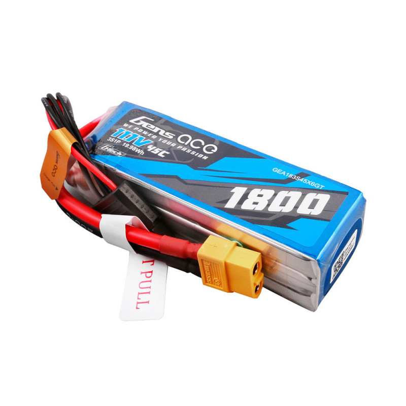Batteria Gens ace lipo 3S 11.1V 1800mAh 40C Presa XT60 