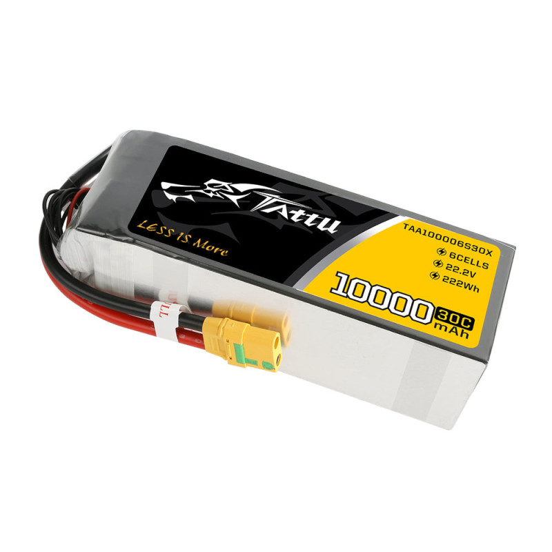 Batterie Lipo Tattu R-Line Version 5.0 1550mAh 22.2V 150C 6S avec prise XT60 