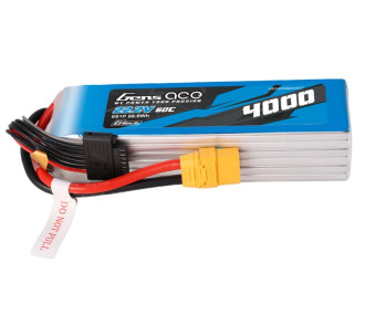 Batterien für den Antrieb von RC-Flugzeugen - Batterie Gens ace lipo 6S 22.2V 4000mAh 60C Steckdose EC5 - FLASH RC