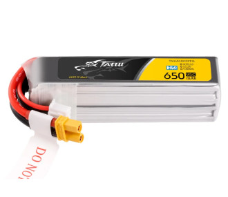 Batterie per la propulsione di aerei RC - Tattu lipo 4S 14.8V 650mAh 75C xt30 presa batteria - FLASH RC