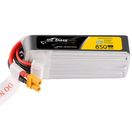 Batterie Tattu lipo 4S HV 15.2V 850mAh 95C prise xt30 Format Long