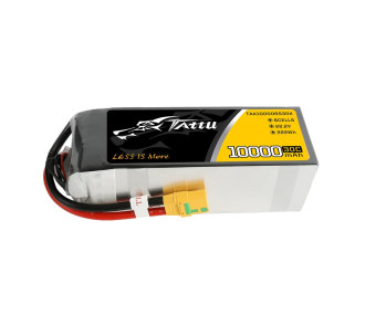 Batterie Lipo Tattu 10000mAh 22.2V 30C 6S1P avec prise XT90 Anti-étincelle