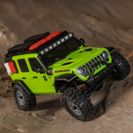 SCX30 Jeep Wrangler JLU 4X4 RTR à charbon Rock Crawler (Batterie et chargeur inclus), vert - Axial