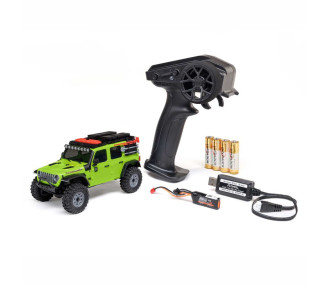 SCX30 Jeep Wrangler JLU 4X4 RTR à charbon Rock Crawler (Batterie et chargeur inclus), vert - Axial 2