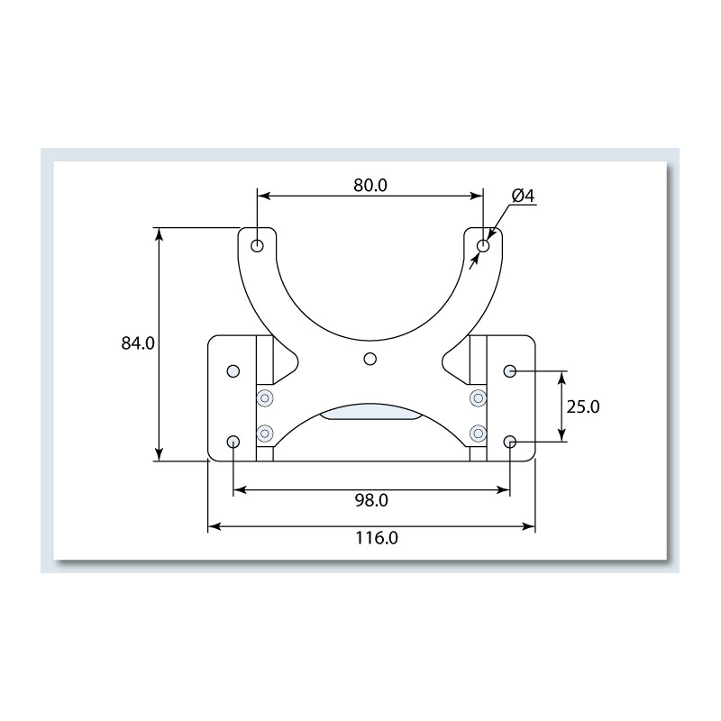 Support moteur électrique pour PH232-TUCANO TURBOPROP 2,6m