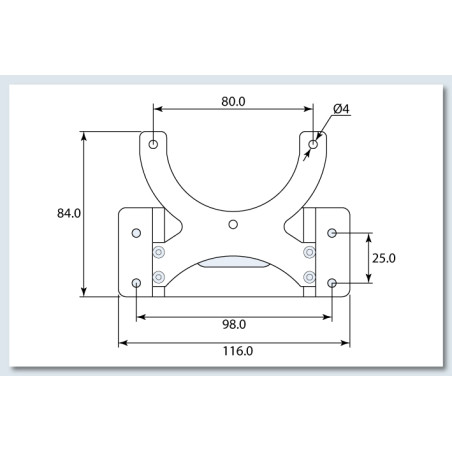 Support moteur pour PH232-TUCANO TURBOPROP 2,6m Phoenix Model