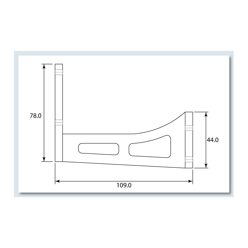 Support moteur électrique pour PH232-TUCANO TURBOPROP 2,6m