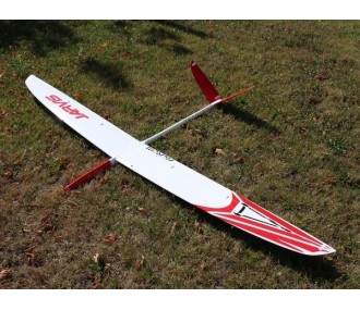 Planeurs RC - Jarvis Full Carbone env.2.55m blanc & rouge RCRCM - FLASH RC