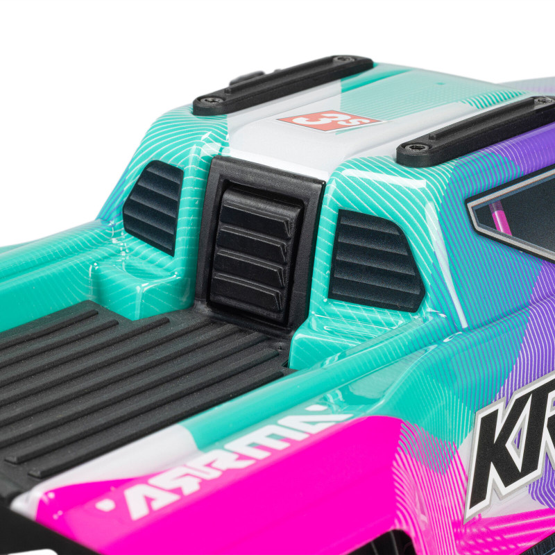 Arrma Mini Kraton 4X4 3S BLX 1/16 - Monster Truck RC Brushless - Rose (Pack Complet avec Batterie et Chargeur) ARA2508ST2