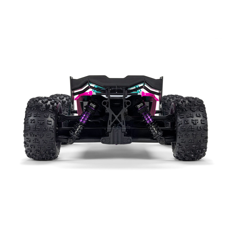 Arrma Mini Kraton 4X4 3S BLX 1/16 - Monster Truck RC Brushless - Rose (Pack Complet avec Batterie et Chargeur) ARA2508ST2