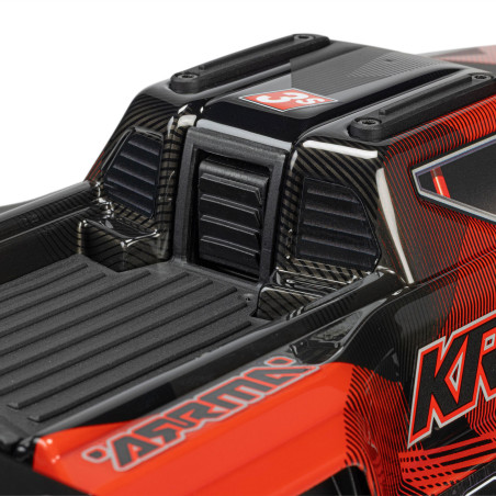 Arrma Mini Kraton 4X4 3S DSC 1/16 - Monster Truck RC Brushless - Rouge et noir ARA2508T1