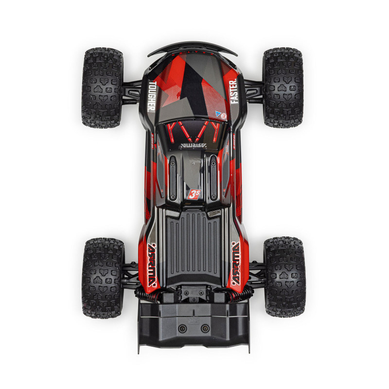 Arrma Mini Kraton 4X4 3S DSC 1/16 - Monster Truck RC Brushless - Rouge et noir ARA2508T1