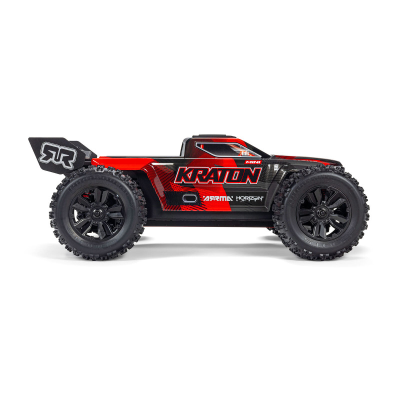 Arrma Mini Kraton 4X4 3S DSC 1/16 - Monster Truck RC Brushless - Rouge et noir ARA2508T1