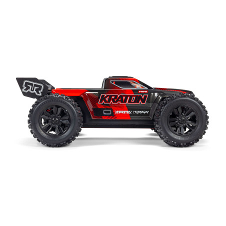 Arrma Mini Kraton 4X4 3S DSC 1/16 - Monster Truck RC Brushless - Rouge et noir ARA2508T1