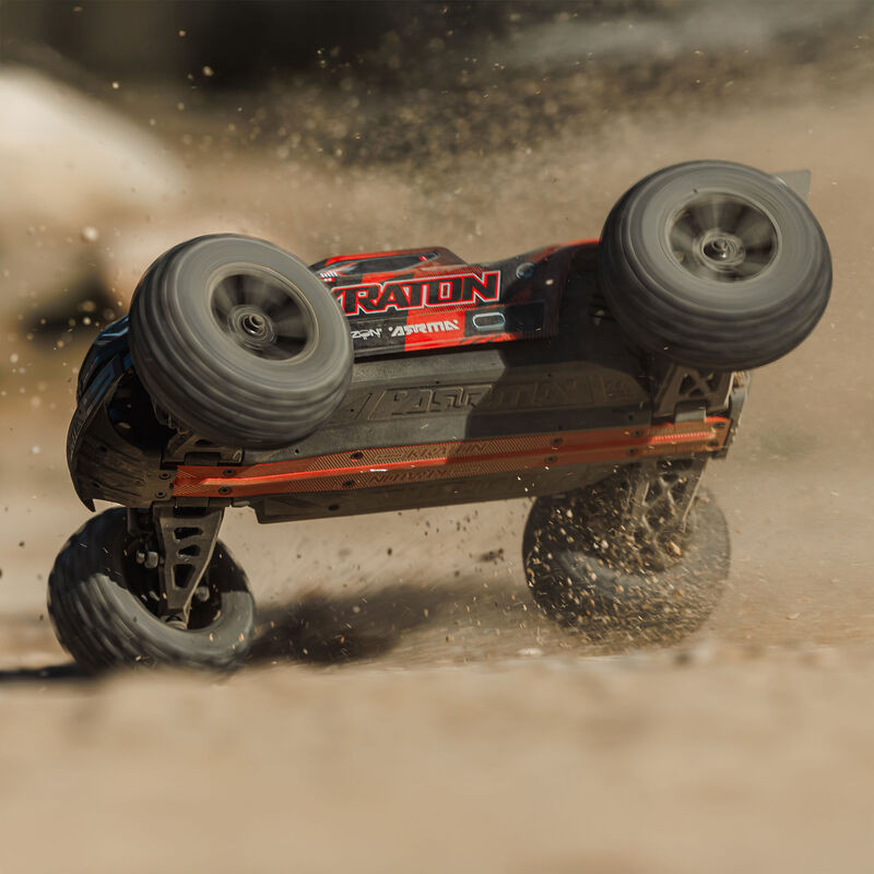 Arrma Mini Kraton 4X4 3S DSC 1/16 - Monster Truck RC Brushless - Rouge et noir ARA2508T1